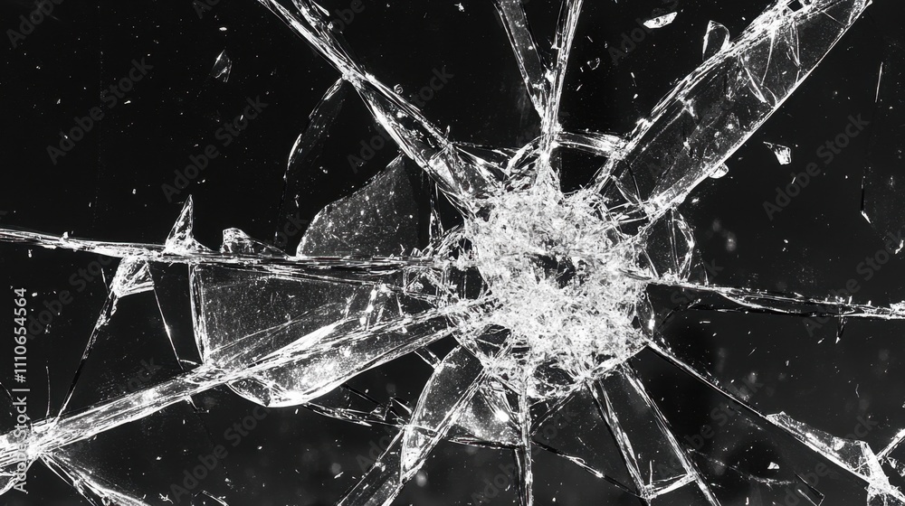 Close-up of shattered car window glass fragments against a black background, creating a dramatic overlay. Close-up of shattered car window glass fragments against a black background, creating a dramatic overlay.