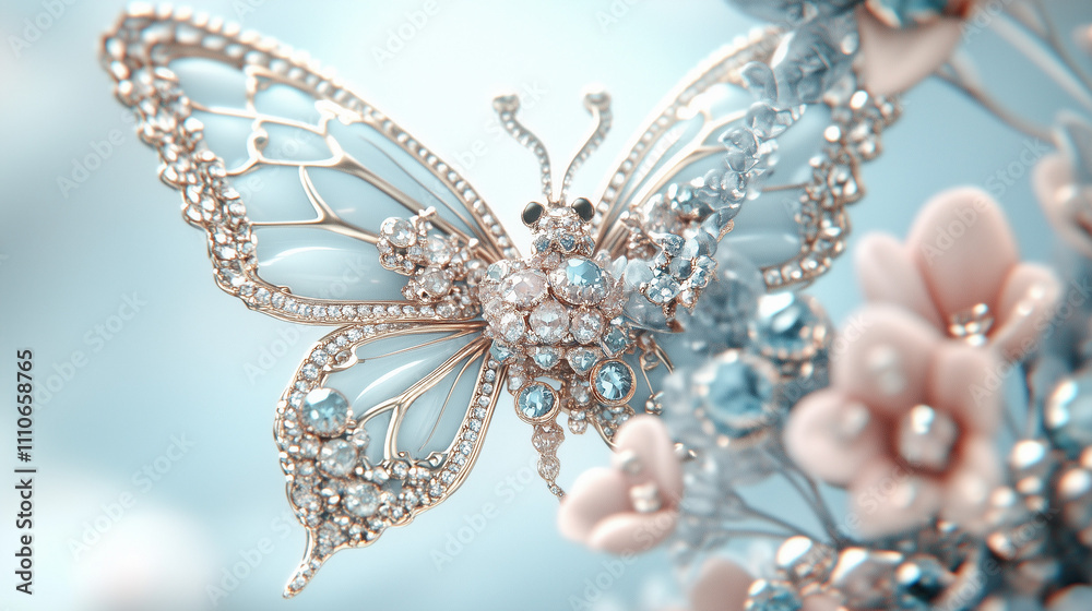 butterfly with flower butterfly with flower