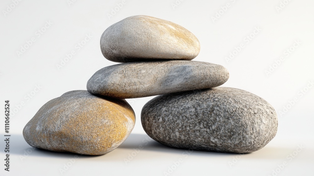 Rock pile captured in side view, emphasizing texture and earthy tones on a white background. Rock pile captured in side view, emphasizing texture and earthy tones on a white background.