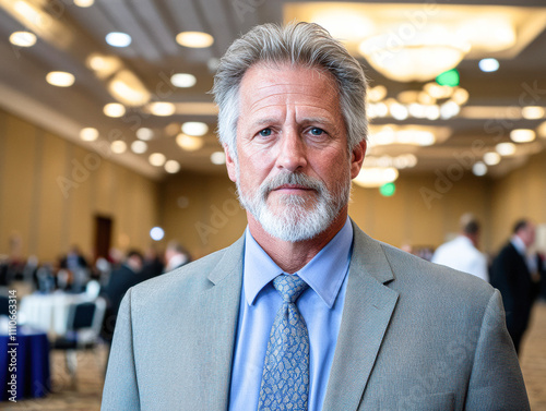 Business Event Portrait Conference Hall Professional Image Networking Environment Close-Up View Leadership Concept
