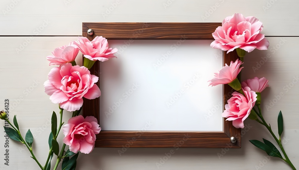 frame with flowers frame with flowers