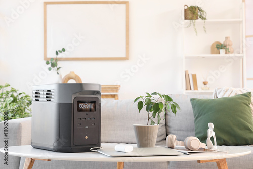 Portable power station with...