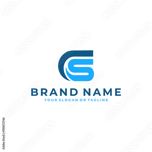 CS logo letter bold modern simple 