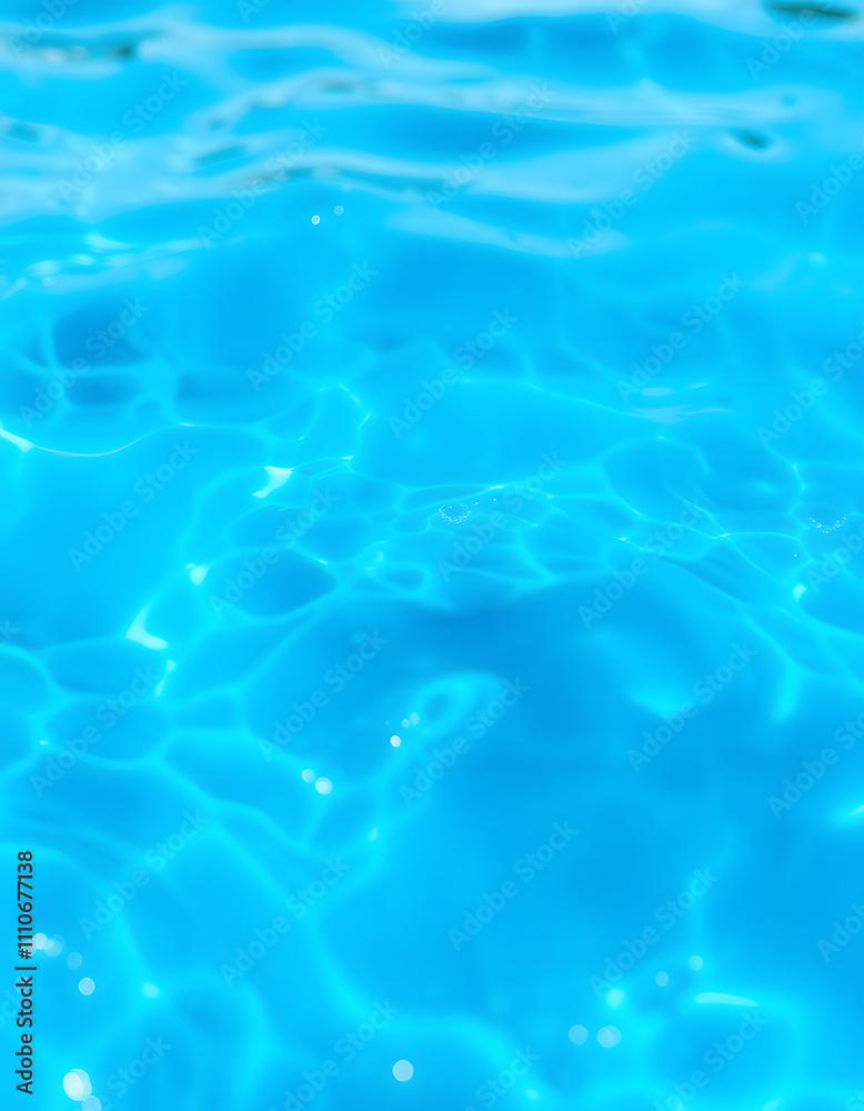 Blue water with ripples on the surface. Defocus blurred transparent blue colored clear calm water surface texture with splashes and bubbles. Water waves with shining pattern texture background, mast Blue water with ripples on the surface. Defocus blurred transparent blue colored clear calm water surface texture with splashes and bubbles. Water waves with shining pattern texture background, mast