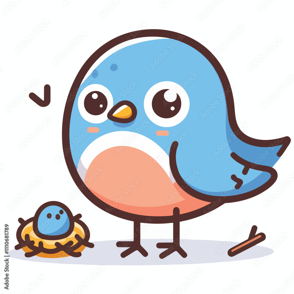 Obraz premium Cute Bird Vectors & Illustrations