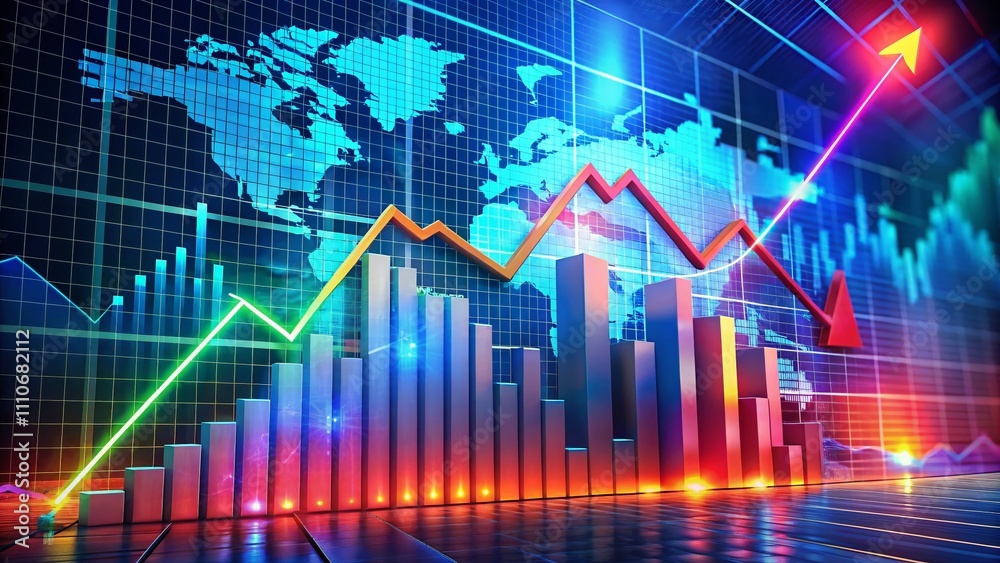 Detailed 3D Concept Animation of Inflation, Recession, and Depression Crisis Charts, Graphs, and Diagrams on Paper, Capturing Economic Trends and Financial Challenges Detailed 3D Concept Animation of Inflation, Recession, and Depression Crisis Charts, Graphs, and Diagrams on Paper, Capturing Economic Trends and Financial Challenges
