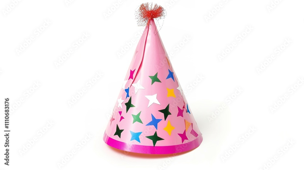 Party Hat Isolated on White Background - A Festive and Colorful Decoration Element. The Bright and Cheerful Party Hat Standing Alone on the Pure White Background, with Its Fun Shape and Vibrant Colors Party Hat Isolated on White Background - A Festive and Colorful Decoration Element. The Bright and Cheerful Party Hat Standing Alone on the Pure White Background, with Its Fun Shape and Vibrant Colors
