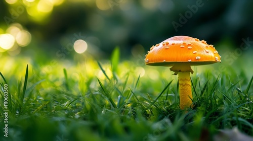 Wallpaper Mural mushroom in the grass Torontodigital.ca