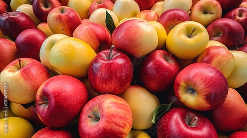 A photo of a variety of apples