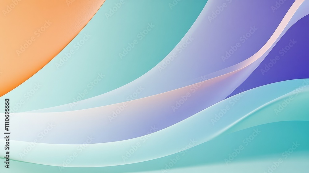 Obraz premium Colorful abstraction layer wavy background