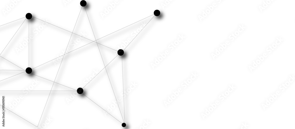 Technology abstract white digital background of connected dot with irregular stock lines. Network Connecting dot polygon background. Concept of Networking technology and futuristic style. Technology abstract white digital background of connected dot with irregular stock lines. Network Connecting dot polygon background. Concept of Networking technology and futuristic style.