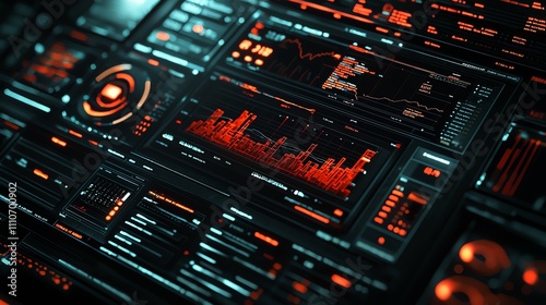 Digital dashboard displaying liquidity and capital cost analysis, vibrant UI, closeup view, high contrast, sharp financial charts, focused workspace design