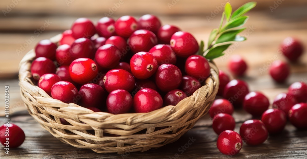 Cranberries. AI generated illustration. Cranberries. AI generated illustration.