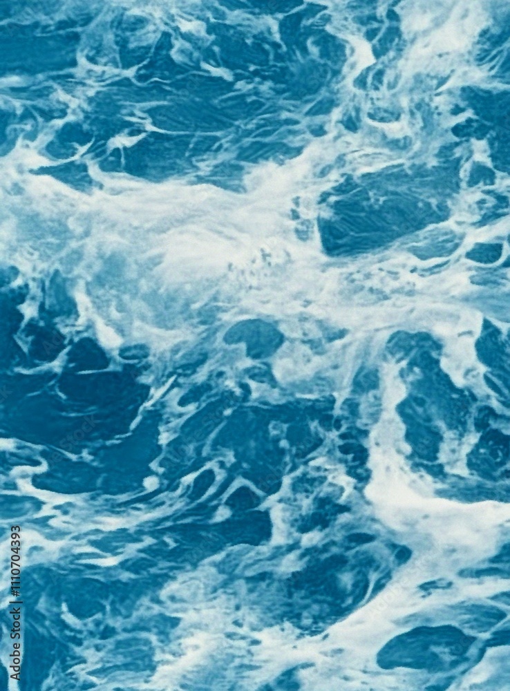 Calm ocean surface with gently lapping waves in shades of blue and white, creating a serene and dynamic background for underwater scenes. Calm ocean surface with gently lapping waves in shades of blue and white, creating a serene and dynamic background for underwater scenes.