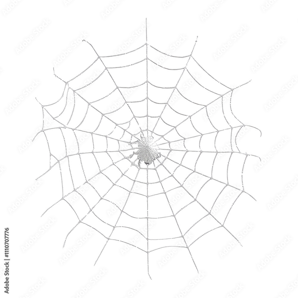 Obraz premium Silver Spider Web