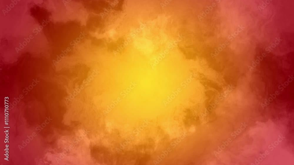 Smoke and Cloud Abstract Background Loop Orange