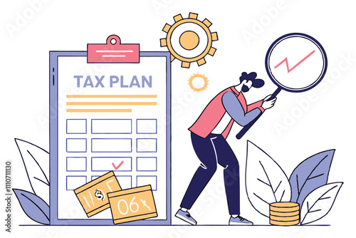 Tax Optimization Strategy and Planning Financial Illustration