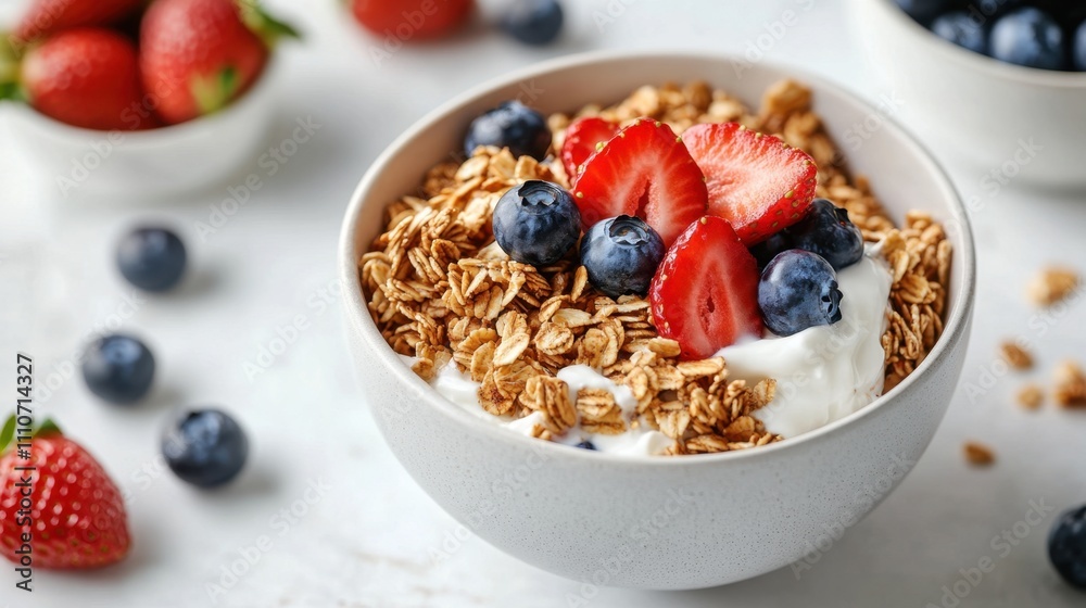Vibrant breakfast bowl yogurt & berries Vibrant breakfast bowl yogurt & berries