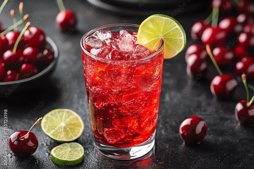 Refreshing Cherry Limeade in a Glass Refreshing Cherry Limeade in a Glass