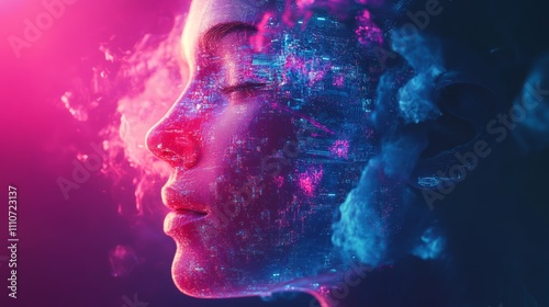 High-concept ads for digital branding, futuristic styles, creative typography