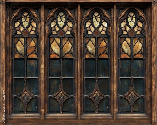 Obraz na płótnie Traditional Window Restoration Expert Craftsmanship Redefining Seamless Textures in Historic Window Art Concept showcasing refined artistry, meticulous detail, and the preservation of heritage w salonie