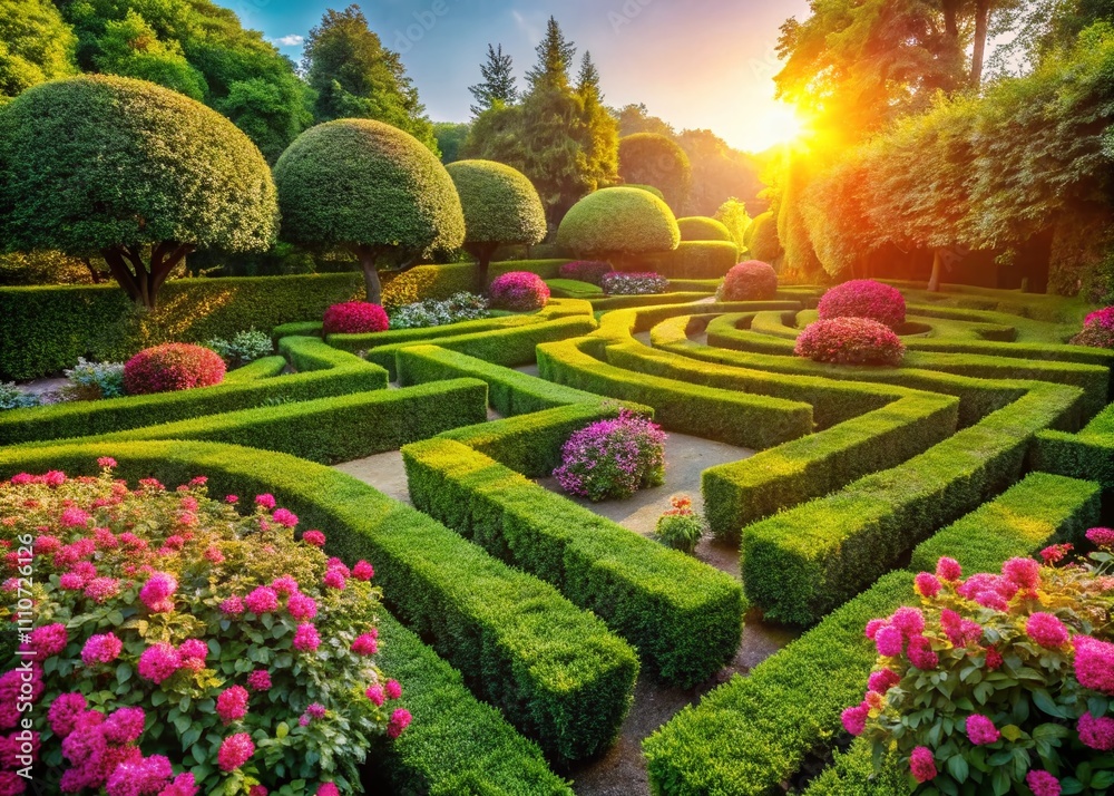 Intricate Labyrinthine Bush Design in a Lush Garden Setting, Showcasing Nature's Artistry and the Beauty of Landscape Architecture for Creative and Conceptual Photography Intricate Labyrinthine Bush Design in a Lush Garden Setting, Showcasing Nature's Artistry and the Beauty of Landscape Architecture for Creative and Conceptual Photography
