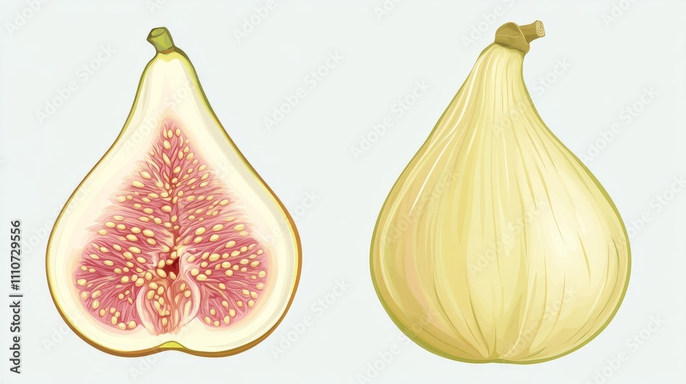 Obraz premium fig isolated on white