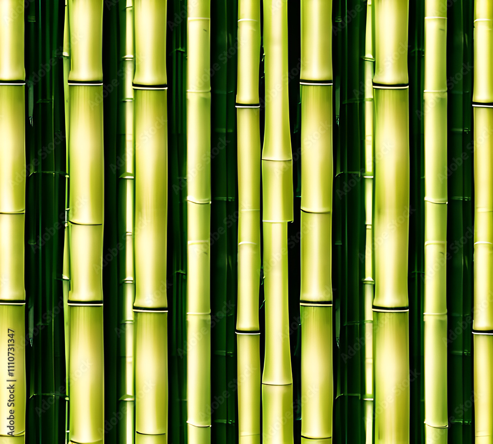 background collage of green bamboo fence surface texture. Background for banner, backdrop or texture mapping.generative ai background collage of green bamboo fence surface texture. Background for banner, backdrop or texture mapping.generative ai
