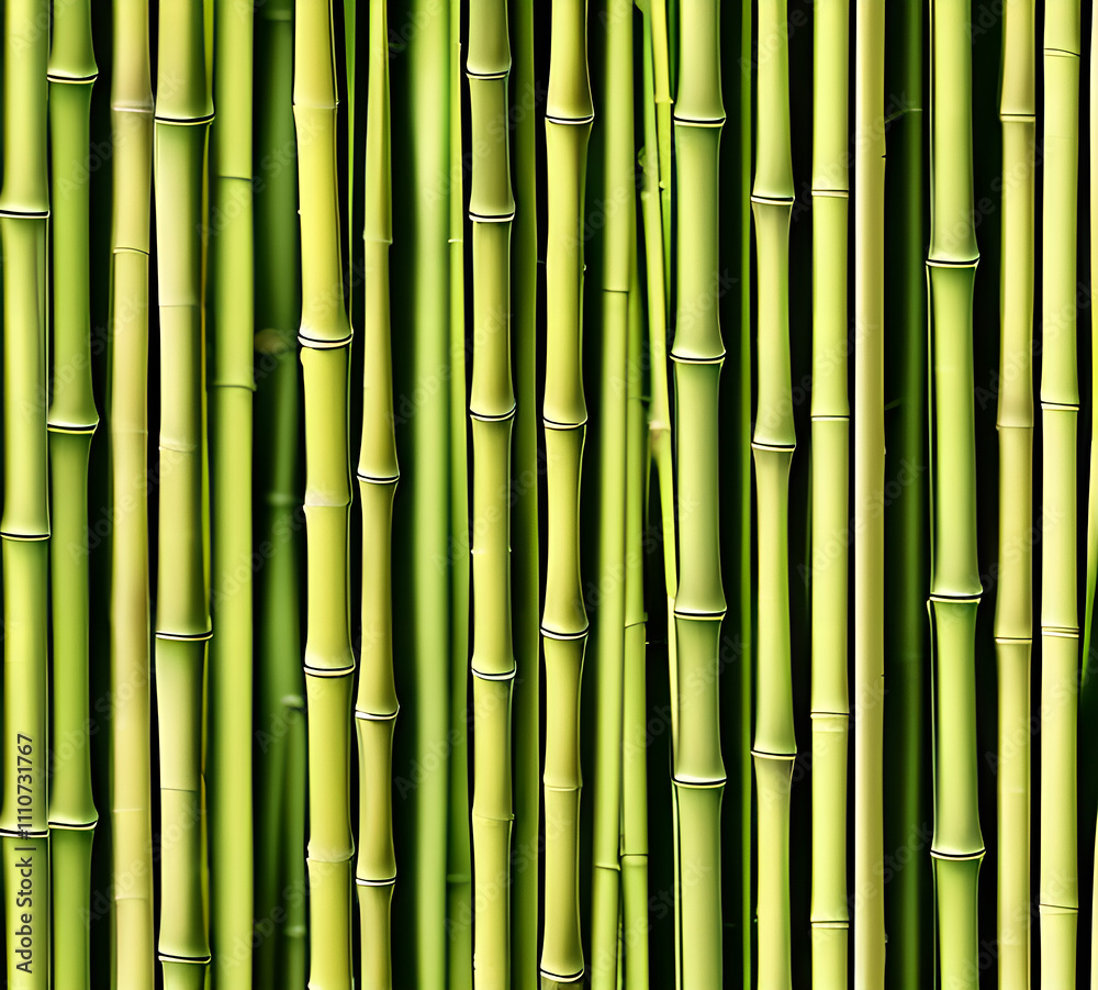 background collage of green bamboo fence surface texture. Background for banner, backdrop or texture mapping.generative ai background collage of green bamboo fence surface texture. Background for banner, backdrop or texture mapping.generative ai