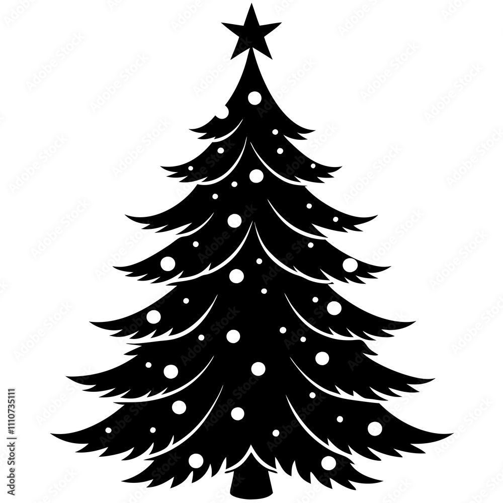 Obraz premium christmas tree vector