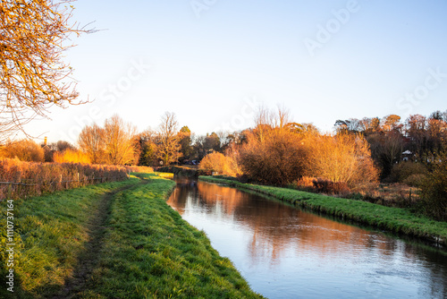 The New River is an artificial waterway in England, opened in 1613 to supply London with fresh drinking water taken from Chadwell and Amwell Springs near Ware in Hertfordshire, and later the River Lea photo