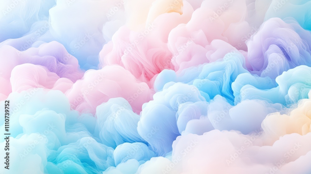Dreamy pastel clouds in a gradient sky with tiny stars, creating a serene and magical, celestial atmosphere. Dreamy pastel clouds in a gradient sky with tiny stars, creating a serene and magical, celestial atmosphere.