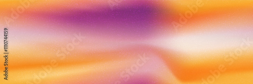 Soft seamless gradient with noise texture and contrast colors. Vibrant blurred bg with mesh and overaly pattern. Neon wallpaper. Vector illustration