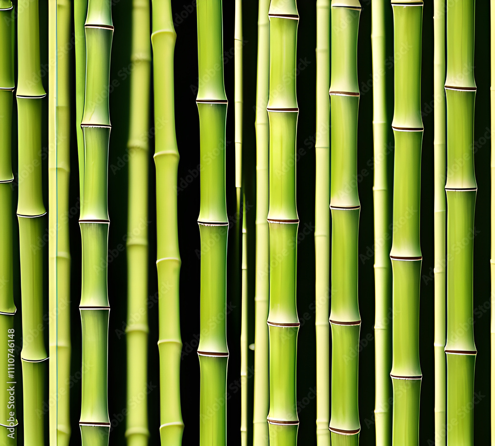 background collage of green bamboo fence surface texture. Background for banner, backdrop or texture mapping.generative ai background collage of green bamboo fence surface texture. Background for banner, backdrop or texture mapping.generative ai