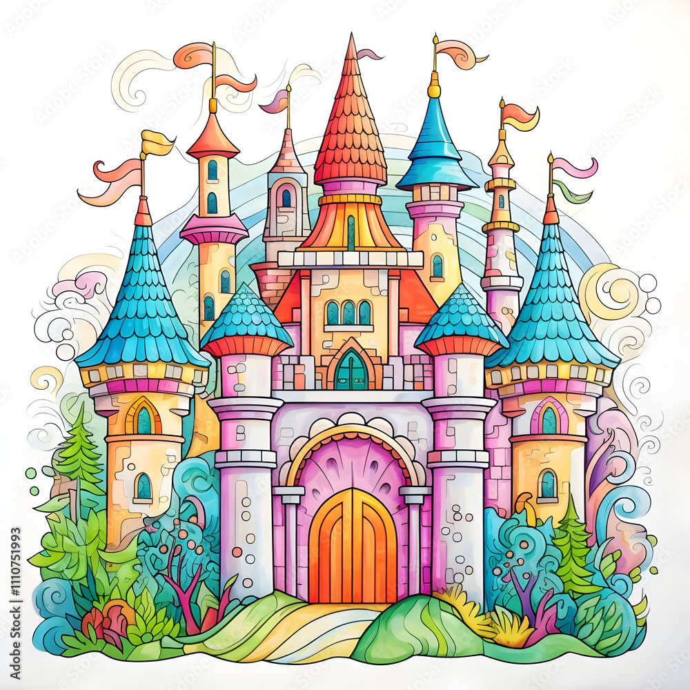 Colorful castle Colorful castle