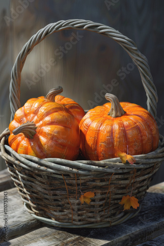 Wallpaper Mural apples in a basket Generative AI Torontodigital.ca