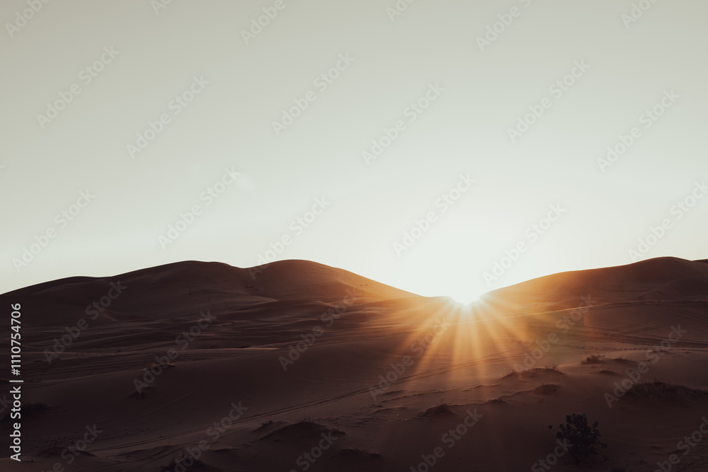 Naklejka premium Sand dunes in the desert