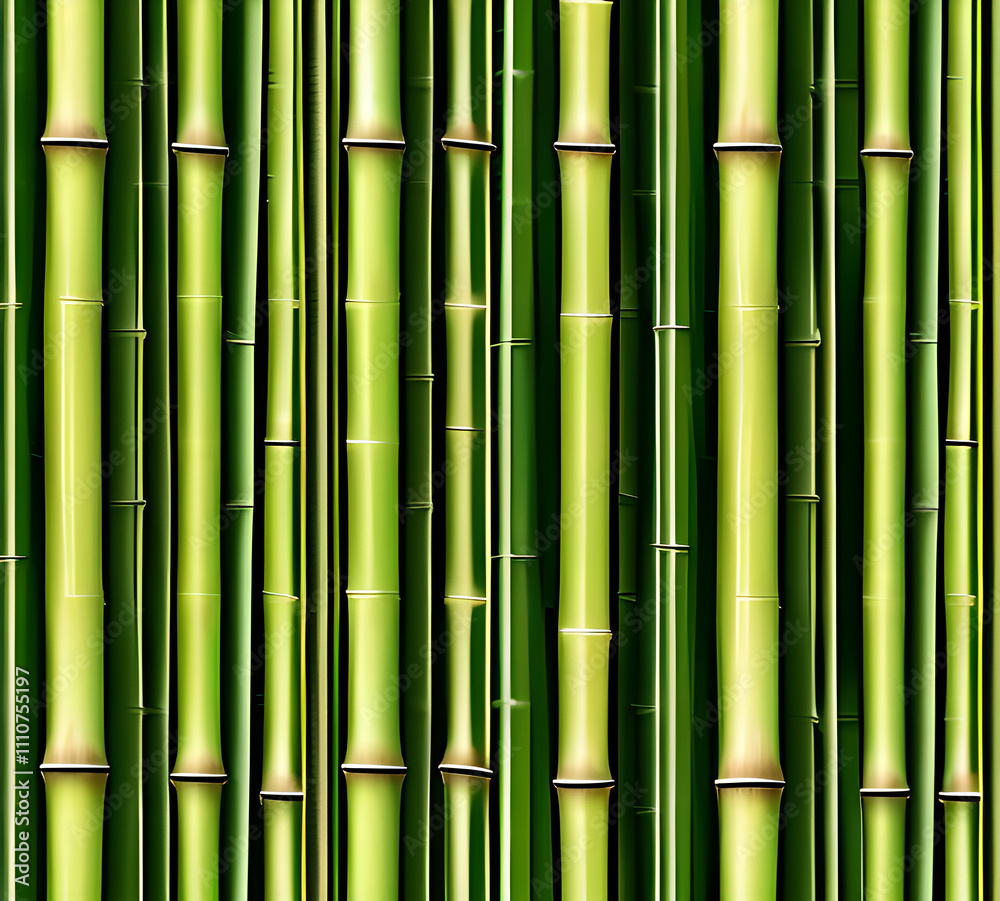 background collage of green bamboo fence surface texture. Background for banner, backdrop or texture mapping.generative ai background collage of green bamboo fence surface texture. Background for banner, backdrop or texture mapping.generative ai
