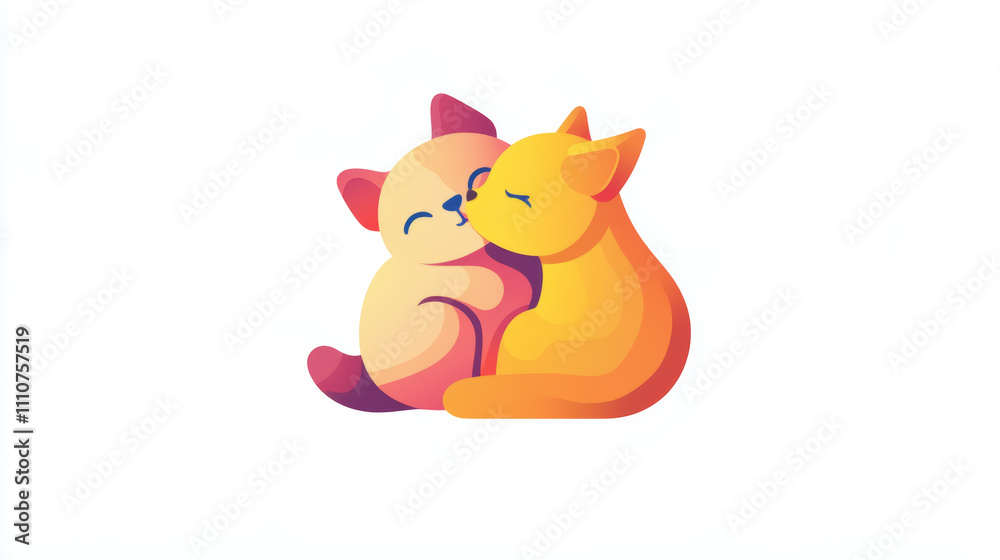 Fototapeta premium cat and dog