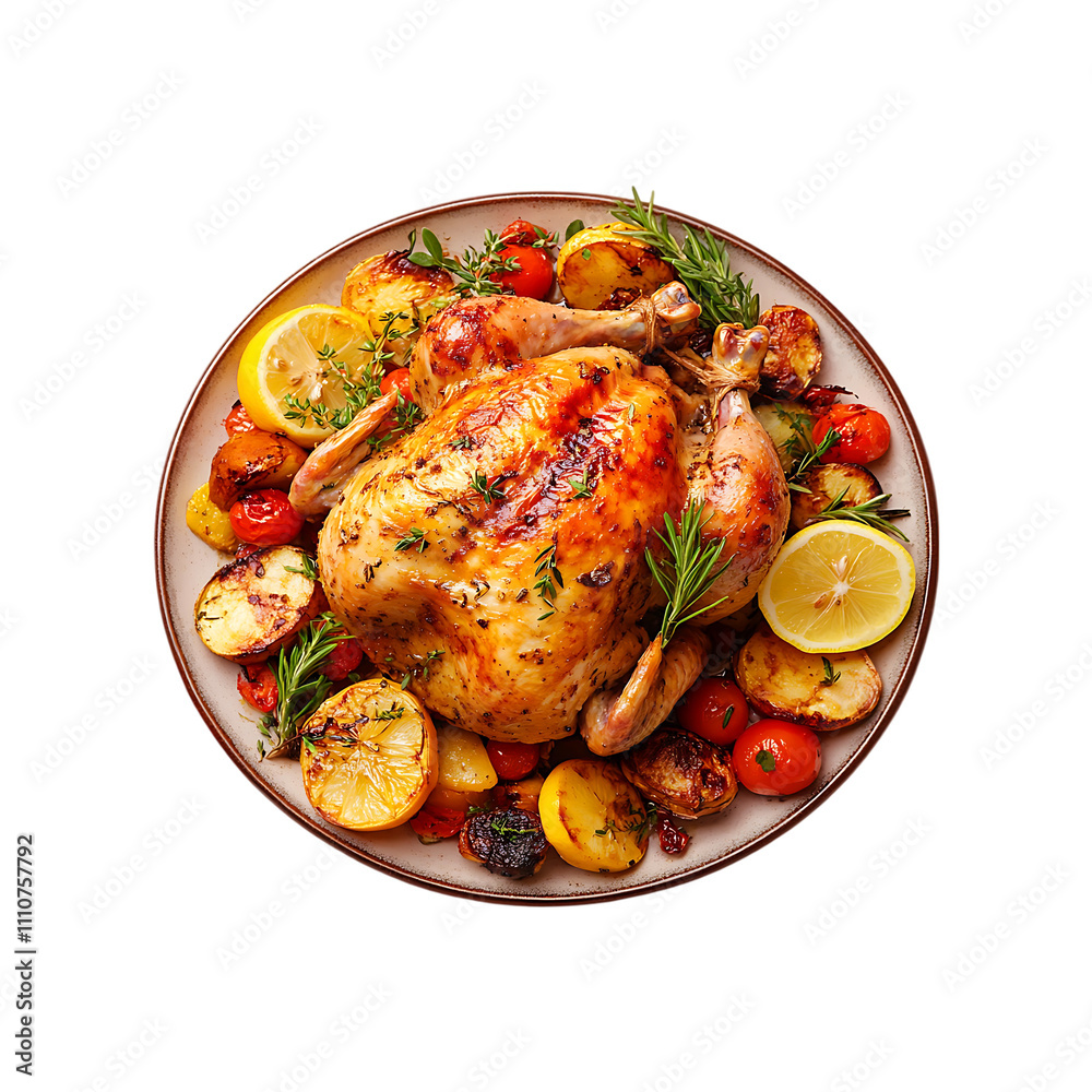Roasted Chicken isolated on a transparent background. Grilled Chicken Roasted Chicken isolated on a transparent background. Grilled Chicken