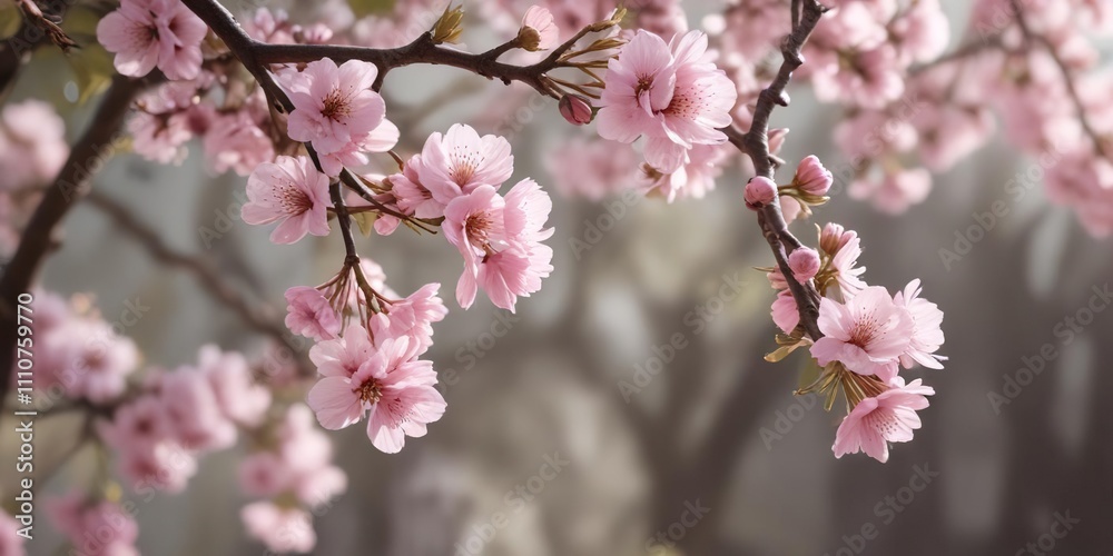 gentle stems winding through soft pink blooms, climbing flowers, herbaceous, climbing pink roses with mint background gentle stems winding through soft pink blooms, climbing flowers, herbaceous, climbing pink roses with mint background