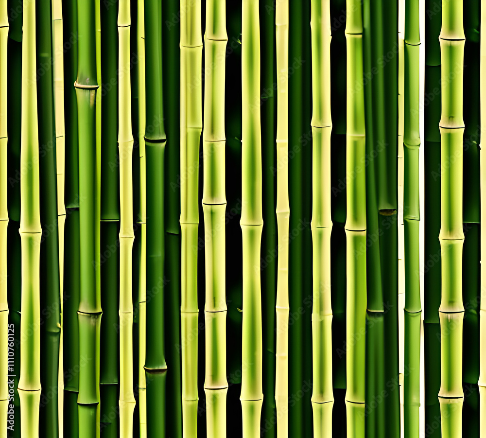 background collage of green bamboo fence surface texture. Background for banner, backdrop or texture mapping.generative ai background collage of green bamboo fence surface texture. Background for banner, backdrop or texture mapping.generative ai