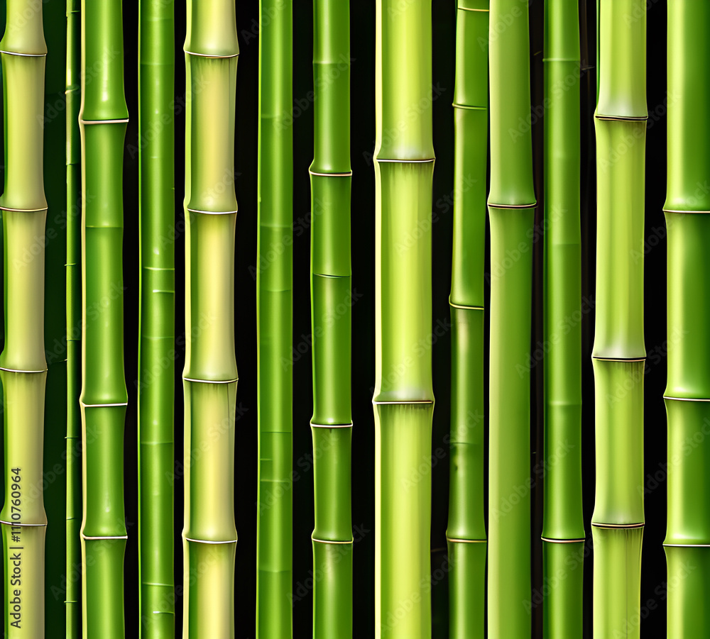 background collage of green bamboo fence surface texture. Background for banner, backdrop or texture mapping.generative ai background collage of green bamboo fence surface texture. Background for banner, backdrop or texture mapping.generative ai