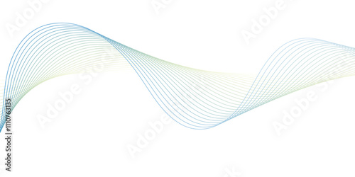Abstract wavy lines Isolated background design. Wave modern stream transparent background.