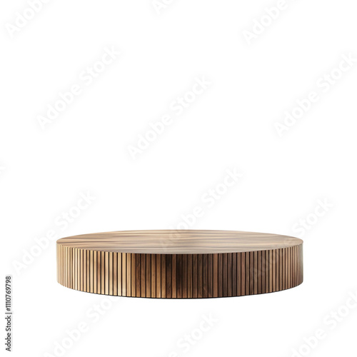 Round Wooden Podium photo