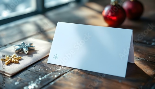 Christmas card mockup