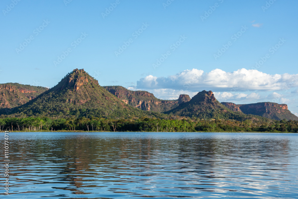 Landscape of Chapada das Mesas National Park from Tocantins River - Carolina, State of Maranhão Landscape of Chapada das Mesas National Park from Tocantins River - Carolina, State of Maranhão