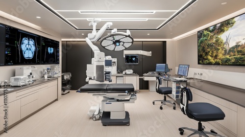 Modern Surgical Room with Advanced Technology and Equipment