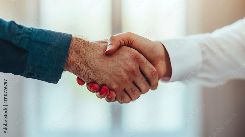 Real estate agent holding keys out to client in front of new home, midday lighting, sideangle, capturing a joyful handover moment Real estate agent holding keys out to client in front of new home, midday lighting, sideangle, capturing a joyful handover moment