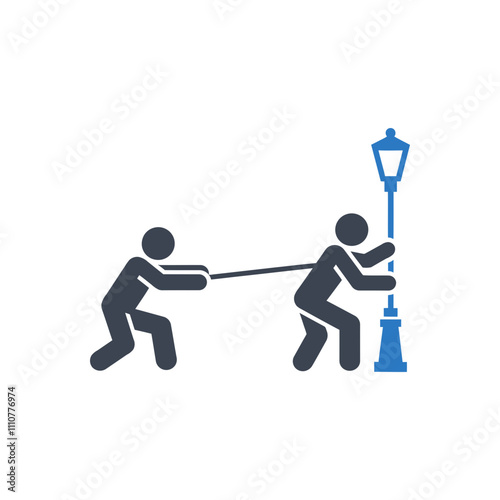 Street Fighting Violence Icon
